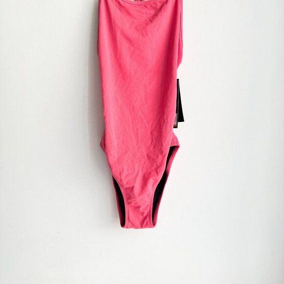 Speedo Performnce NWT Pink Low Back One Piece Swimsuit 14 - Picture 2 of 9